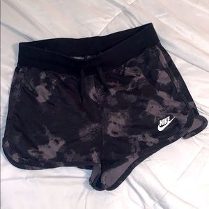 size large tie dye nike cotton shorts